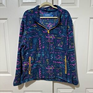 Chubbies The Chill Vibe  Men’s 1/4 Zip Fleece Pullover Size L Preppy Beach Golf